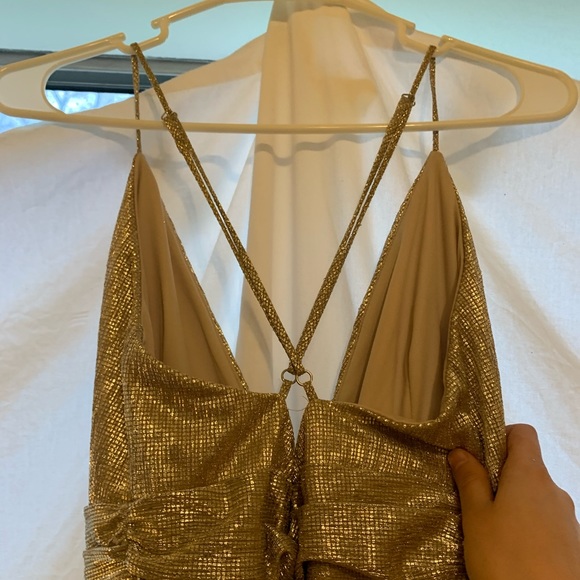Gorgeous gold formal dress NWT - Picture 2 of 8